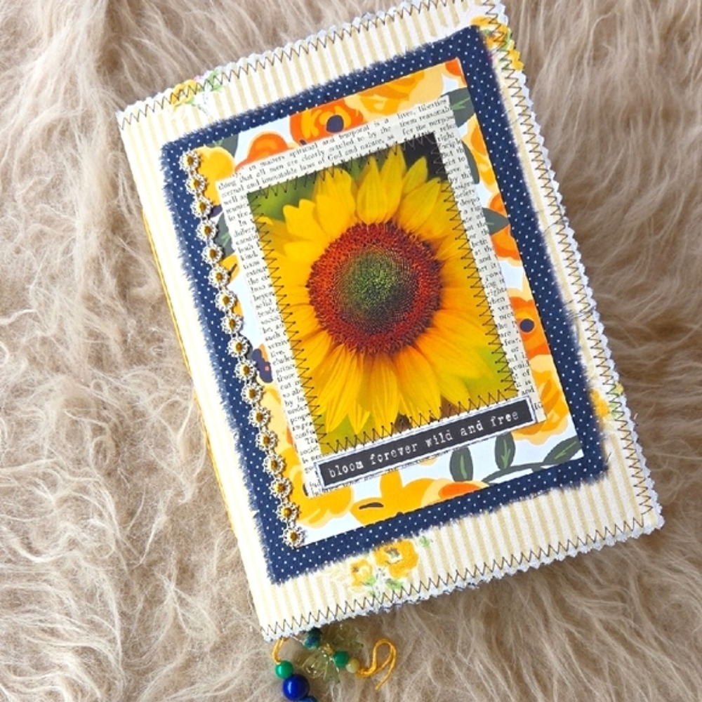Charming Sunflower Soft Cover Junk Journal